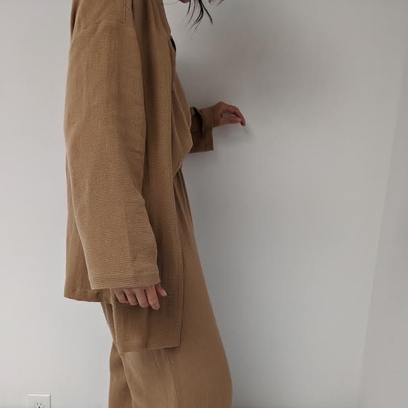 Na Nin Charlie Waffled Cotton Blazer - Picture 2 of 3